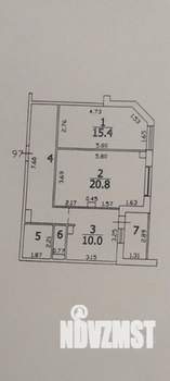 2-к квартира, вторичка, 68м2, 3/17 этаж