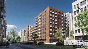 1-к квартира, строящийся дом, 45м2, 9/9 этаж