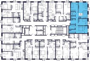 3-к квартира, строящийся дом, 81м2, 13/28 этаж