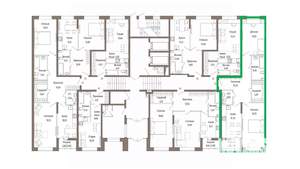 2-к квартира, вторичка, 76м2, 1/9 этаж