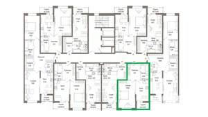 1-к квартира, вторичка, 48м2, 4/9 этаж