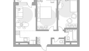 3-к квартира, строящийся дом, 56м2, 3/22 этаж