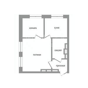 2-к квартира, вторичка, 42м2, 33/43 этаж
