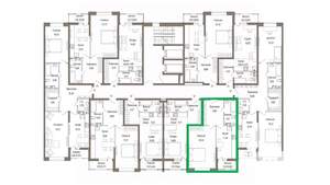 1-к квартира, вторичка, 47м2, 7/9 этаж