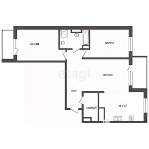 3-к квартира, вторичка, 107м2, 5/18 этаж