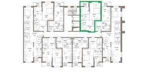 1-к квартира, вторичка, 48м2, 2/9 этаж