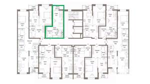 Студия квартира, вторичка, 32м2, 9/9 этаж