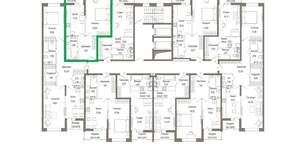 1-к квартира, вторичка, 48м2, 9/9 этаж