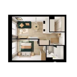 1-к квартира, вторичка, 35м2, 7/9 этаж