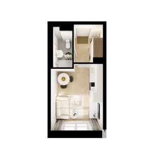 Студия квартира, вторичка, 21м2, 8/9 этаж