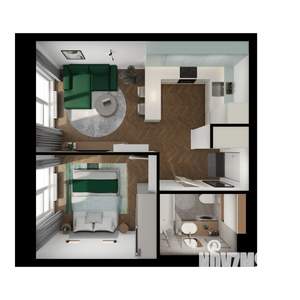 1-к квартира, вторичка, 36м2, 9/9 этаж