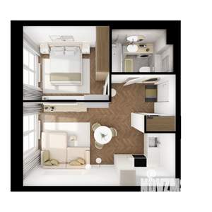 1-к квартира, вторичка, 37м2, 9/9 этаж