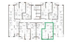 1-к квартира, вторичка, 48м2, 7/9 этаж