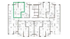 1-к квартира, вторичка, 48м2, 8/9 этаж