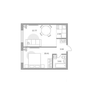 2-к квартира, вторичка, 32м2, 11/14 этаж