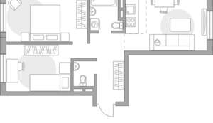 3-к квартира, строящийся дом, 53м2, 2/5 этаж