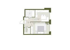 1-к квартира, вторичка, 36м2, 1/8 этаж