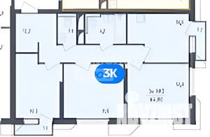 3-к квартира, строящийся дом, 63м2, 9/30 этаж