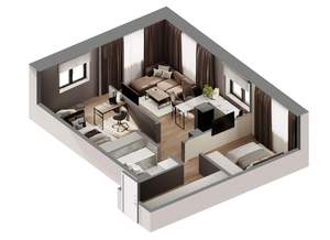 2-к квартира, строящийся дом, 54м2, 28/28 этаж