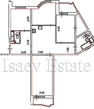 4-к квартира, вторичка, 109м2, 25/25 этаж