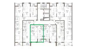 1-к квартира, вторичка, 41м2, 6/9 этаж