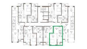 1-к квартира, вторичка, 47м2, 8/9 этаж