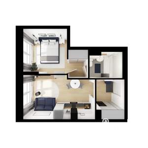 1-к квартира, вторичка, 33м2, 7/9 этаж
