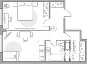 2-к квартира, вторичка, 39м2, 4/14 этаж