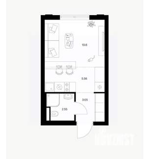 Студия квартира, вторичка, 22м2, 5/9 этаж