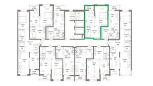 1-к квартира, вторичка, 47м2, 8/9 этаж