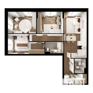 3-к квартира, вторичка, 88м2, 9/9 этаж