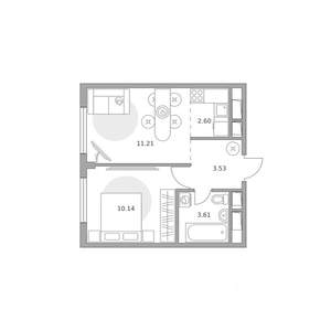 2-к квартира, вторичка, 31м2, 11/14 этаж