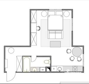 1-к квартира, вторичка, 36м2, 1/8 этаж
