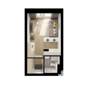 Студия квартира, вторичка, 20м2, 9/9 этаж