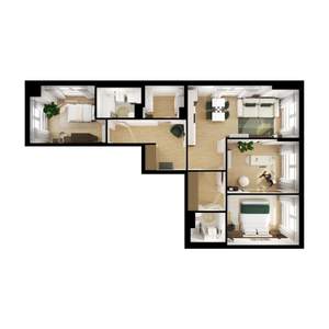 3-к квартира, вторичка, 82м2, 5/9 этаж