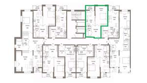 1-к квартира, вторичка, 47м2, 7/9 этаж