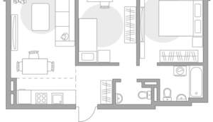 3-к квартира, строящийся дом, 51м2, 4/6 этаж