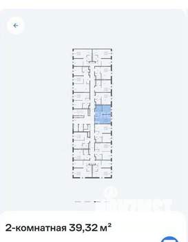 2-к квартира, строящийся дом, 39м2, 2/25 этаж