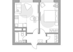 2-к квартира, вторичка, 39м2, 2/23 этаж