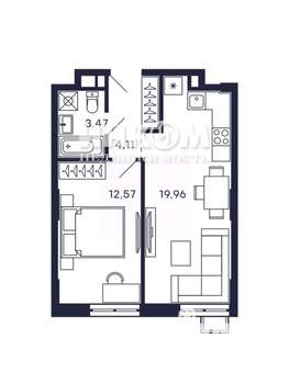 2-к квартира, вторичка, 42м2, 10/28 этаж