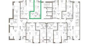 Студия квартира, вторичка, 31м2, 4/9 этаж