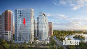 1-к квартира, строящийся дом, 45м2, 15/30 этаж