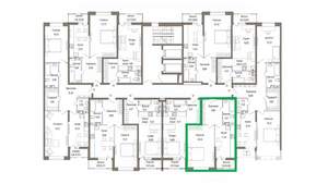 1-к квартира, вторичка, 47м2, 5/9 этаж