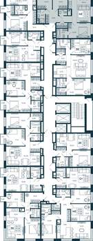 3-к квартира, строящийся дом, 79м2, 18/25 этаж