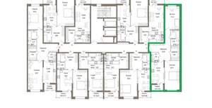 2-к квартира, вторичка, 76м2, 2/9 этаж