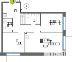 2-к квартира, вторичка, 60м2, 14/31 этаж