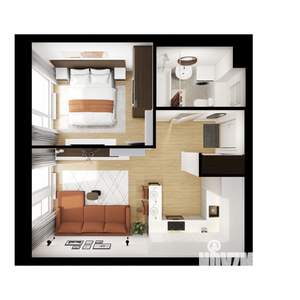 1-к квартира, вторичка, 36м2, 9/9 этаж