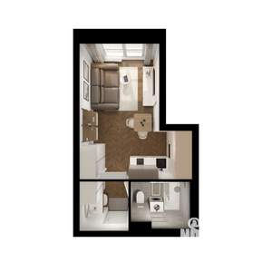 Студия квартира, вторичка, 25м2, 4/9 этаж