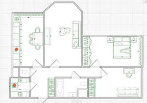 3-к квартира, вторичка, 80м2, 12/17 этаж