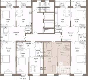 1-к квартира, вторичка, 45м2, 5/9 этаж